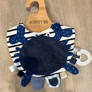 Demdaco Crab Activity Bib NWT